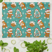 Linge De Cuisine Cookies de Noël au gingembre (Plié)