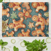 Linge De Cuisine cookies de pain d'épice de Noël (Plié)