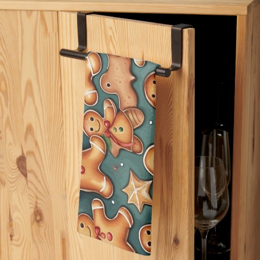 Linge De Cuisine cookies de pain d'épice de Noël (Pliage en tiers)