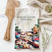 Linge De Cuisine Cookies en pain d'épice Noël personnalisé