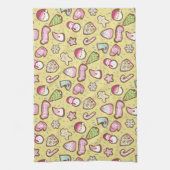 Linge De Cuisine Cookies Noël Jaune (Vertical)