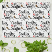 Linge De Cuisine Cookies pour Père Noël Fun Christmas (Plié)