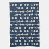 Linge De Cuisine Cool amusant Marine Bleu et Blancs perles sur une  (Vertical)