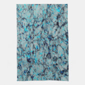 Linge De Cuisine Cool, art numérique moderne d'aquarelle bleue (Vertical)