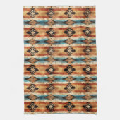 Linge De Cuisine Cool Aztec Western faux bois carrelé motif (Vertical)