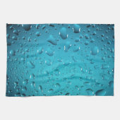 Linge De Cuisine Cool Bleu gouttes d'eau (Horizontal)