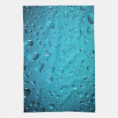 Linge De Cuisine Cool Bleu gouttes d'eau (Vertical)