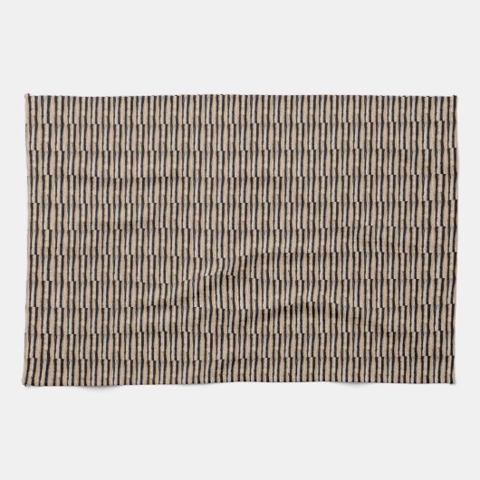 Linge De Cuisine Cool Burnt Tree Bark Texture Motif (Horizontal)