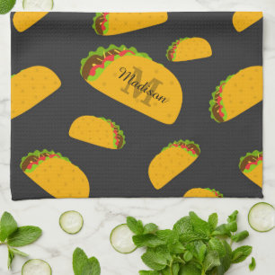 Linge De Cuisine Cool et amusant yummy taco motif Monogramme