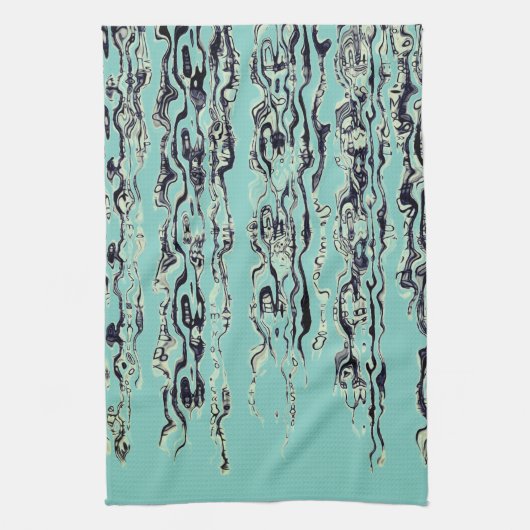Linge De Cuisine Cool funky Turquoise (Vertical)