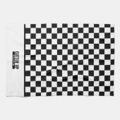 Linge De Cuisine Cool Funny Couper' Haut tableau noir & blanc (Horizontal)