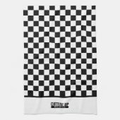 Linge De Cuisine Cool Funny Couper' Haut tableau noir & blanc (Vertical)