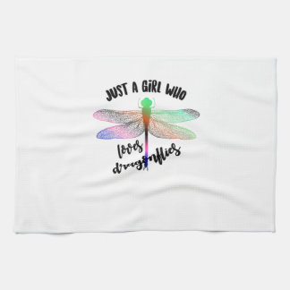 Linge De Cuisine Cool Funny Just A Girl Who Loves Dragonflies Shirt