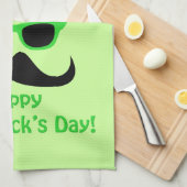 Linge De Cuisine Cool Funny St. Patrick's Day Mustache Top chapeau  (Quart Plié)