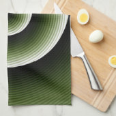 Linge De Cuisine COOL Motif de spirale verte (Quart Plié)