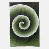 Linge De Cuisine COOL Motif de spirale verte (Vertical)