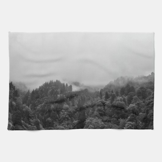 Linge De Cuisine Cool, nature brumeuse magique (Horizontal)