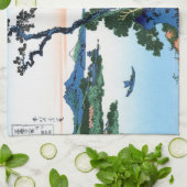 Linge De Cuisine Cool oriental japonais Hokusai Fuji View paysage (Plié)