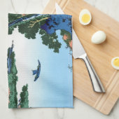 Linge De Cuisine Cool oriental japonais Hokusai Fuji View paysage (Quart Plié)