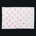 Linge De Cuisine Cool rose Tropical Flamingo Patte sur blanc<br><div class="desc">Pink Tropical Flamingo Pattern sur Arrière - plan blanc.The Pink Flamant rose Bird Print fait un grand cadeau pour une fête d'été tropicale sauvage.</div>