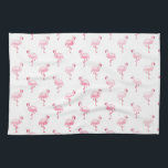 Linge De Cuisine Cool rose Tropical Flamingo Patte sur blanc<br><div class="desc">Pink Tropical Flamingo Pattern sur Arrière - plan blanc.The Pink Flamant rose Bird Print fait un grand cadeau pour une fête d'été tropicale sauvage.</div>