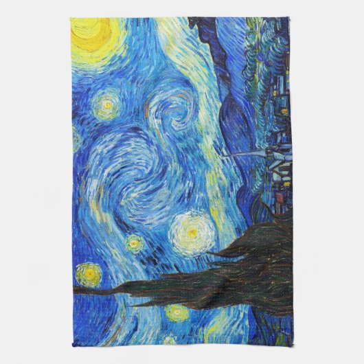 Linge De Cuisine Cool Starry Night Vincent Van Gogh peinture (Vertical)
