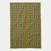 Linge De Cuisine Cool tendance bleu rouge jaune Mandala Tribal Ethn (Vertical)