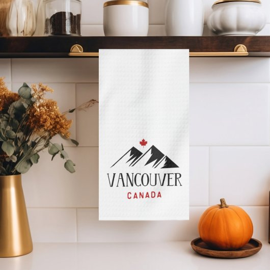 Linge De Cuisine Cool Vancouver Canada Mountains Maple Leaf
