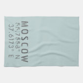 Linge De Cuisine Coordonnées de la latitude moscovite (Horizontal)