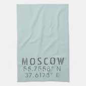 Linge De Cuisine Coordonnées de la latitude moscovite (Vertical)