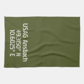 Linge De Cuisine Coordonnées de latitude et de longitude de l'USAG  (Horizontal)