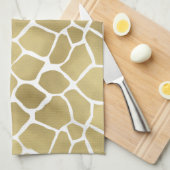 Linge De Cuisine Copie chic de girafe d'or (Quart Plié)