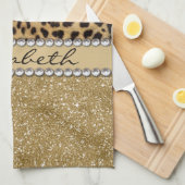 Linge De Cuisine COPIE de PHOTO de fausse pierre de parties (Quart Plié)