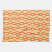 Linge De Cuisine Copie de ruban de la moitié du siècle - orange et (Horizontal)