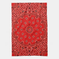Copie occidentale rouge d'écharpe de Bandana de