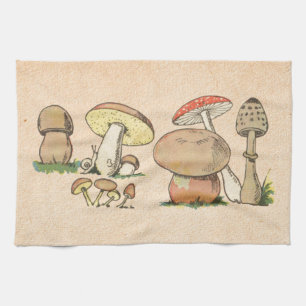 Linge De Cuisine Copie vintage de champignon