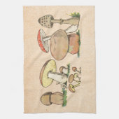 Linge De Cuisine Copie vintage de champignon (Vertical)
