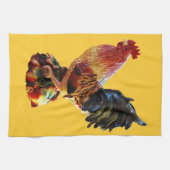 Linge De Cuisine Coq coloré (Horizontal)
