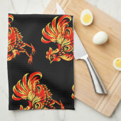 Linge De Cuisine Coq de Khokhloma (Quart Plié)