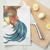 Linge De Cuisine Coq en baisse (Quart Plié)