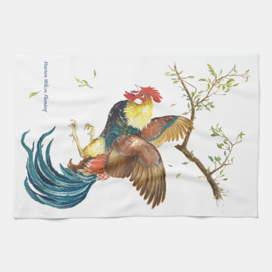 Linge De Cuisine Coq en baisse (Horizontal)