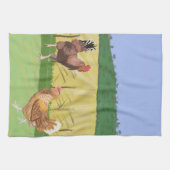 Linge De Cuisine Coq et Poule (Horizontal)