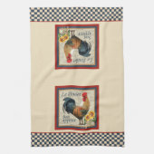 Linge De Cuisine Coq français de bleu de cuisine de pays (Vertical)