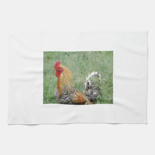 Linge De Cuisine Coqs (Horizontal)