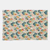 Linge De Cuisine Coqs et fleurs (Horizontal)
