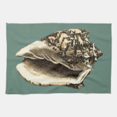 Linge De Cuisine Coque conique turquoise (Horizontal)