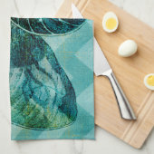 Linge De Cuisine Coque spirale Turquoise (Quart Plié)