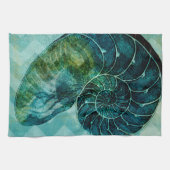 Linge De Cuisine Coque spirale Turquoise (Horizontal)