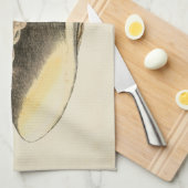 Linge De Cuisine Coque vintage Sepia Conch (Quart Plié)