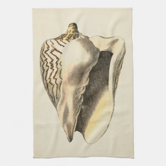 Linge De Cuisine Coque vintage Sepia Conch (Vertical)